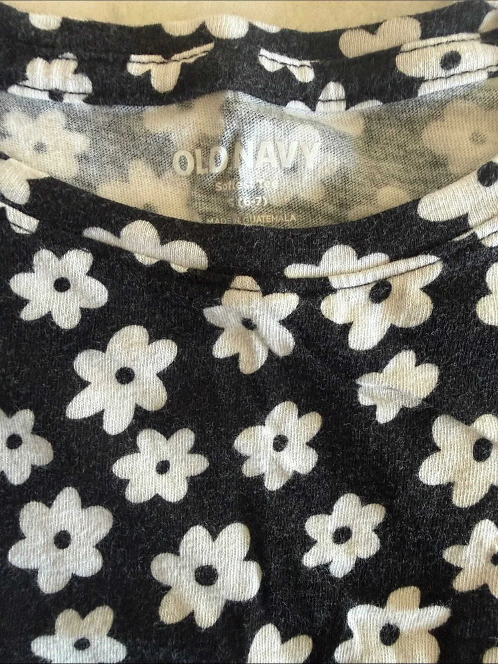 Old Navy Girls' Short-Sleeve Tee Set - White, Gray & Navy Floral
